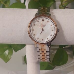 Kate Spade Gold and Silver Watch with Crystal Details